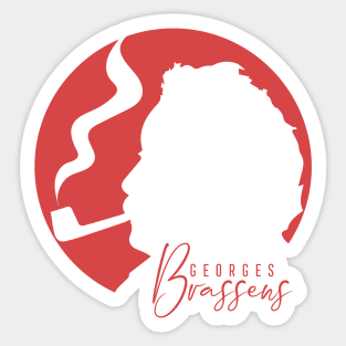 Georges brassens Sticker